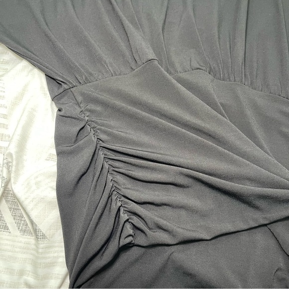 Y2K S-Twelve Black Cold Shoulder Batwing fairy witchy tunic Top Women’s Size L - Picture 6 of 7